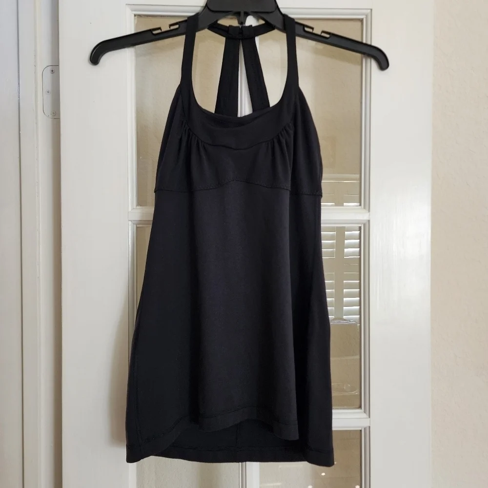 Lululemon Black No Limits Workout Yoga Activewear Athletic Tank Read Description